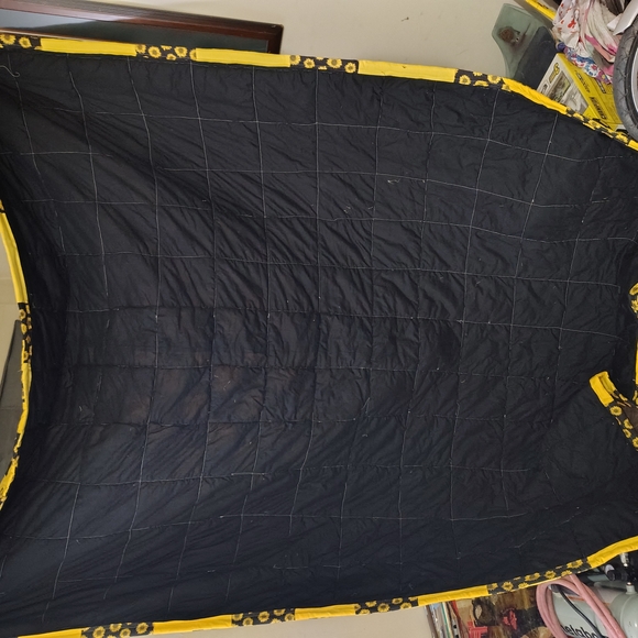 Other - Black and Yellow Quilted Blanket